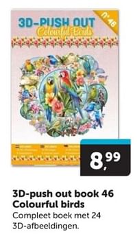 3d push out book 46 colourful birds-Huismerk - Boekenvoordeel
