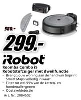 Promoties Irobot roomba combo i5 robotstofzuiger met dweilfunctie - iRobot - Geldig van 20/05/2024 tot 02/06/2024 bij Media Markt