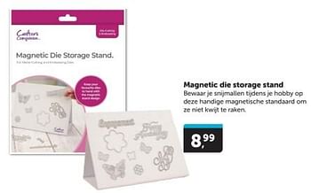 Promoties Magnetic die storage stand - Crafter's Companion - Geldig van 18/05/2024 tot 26/05/2024 bij BoekenVoordeel
