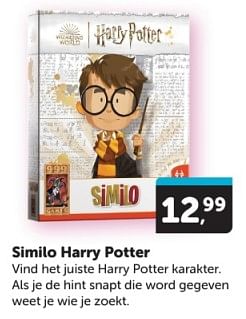 Promoties Similo harry potter - 999games - Geldig van 18/05/2024 tot 26/05/2024 bij BoekenVoordeel