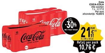 Promoties Cola coca cola - Coca Cola - Geldig van 21/05/2024 tot 27/05/2024 bij Cora