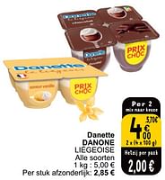 Promoties Danette danone liégeoise - Danone - Geldig van 21/05/2024 tot 27/05/2024 bij Cora
