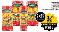 Promoties Deegwaren panzani 3 minuten - Panzani - Geldig van 21/05/2024 tot 27/05/2024 bij Cora