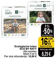 Promoties Ecologische luiers eco by naty - ECO by NATY - Geldig van 21/05/2024 tot 27/05/2024 bij Cora