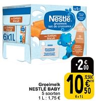 Promoties Groeimelk nestlé baby - Nestlé - Geldig van 21/05/2024 tot 27/05/2024 bij Cora