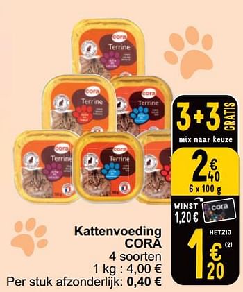 Promoties Kattenvoeding cora - Huismerk - Cora - Geldig van 21/05/2024 tot 27/05/2024 bij Cora