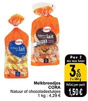 Promoties Melkbroodjes cora - Huismerk - Cora - Geldig van 21/05/2024 tot 27/05/2024 bij Cora