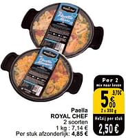 Promoties Paella royal chef - Royal Chef - Geldig van 21/05/2024 tot 27/05/2024 bij Cora
