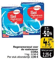 Promoties Regenereerzout voor de vaatwasser cora - Huismerk - Cora - Geldig van 21/05/2024 tot 27/05/2024 bij Cora