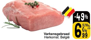 Promoties Varkensgebraad - Huismerk - Cora - Geldig van 21/05/2024 tot 27/05/2024 bij Cora