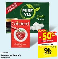 Promotions Gamma canderel en pure via - Produit maison - Carrefour  - Valide de 22/05/2024 à 28/05/2024 chez Carrefour