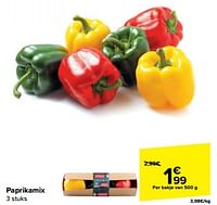 Promoties Paprikamix - Huismerk - Carrefour  - Geldig van 22/05/2024 tot 28/05/2024 bij Carrefour