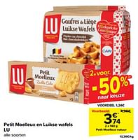 Promoties Petit moelleux natuur - Lu - Geldig van 22/05/2024 tot 28/05/2024 bij Carrefour