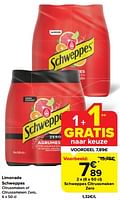 Promoties Schweppes citrussmaken zero - Schweppes - Geldig van 22/05/2024 tot 28/05/2024 bij Carrefour