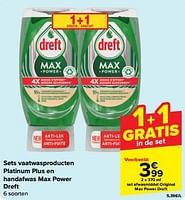 Promoties Set afwasmiddel original max power dreft - Dreft - Geldig van 22/05/2024 tot 28/05/2024 bij Carrefour