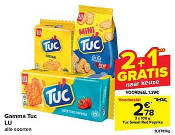 Promoties Tuc sweet red paprika - Lu - Geldig van 22/05/2024 tot 28/05/2024 bij Carrefour