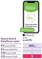 Promoties Apple iphone 11 64 gb - Apple - Geldig van 13/02/2024 tot 31/07/2024 bij Proximus