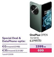 Promoties Oneplus open 512 gb 5g - OnePlus - Geldig van 13/02/2024 tot 31/07/2024 bij Proximus