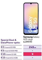 Promoties Samsung galaxy a25 128 gb - Samsung - Geldig van 13/02/2024 tot 31/07/2024 bij Proximus