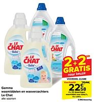 Promoties Wasmiddel voor baby`s - Le Chat - Geldig van 22/05/2024 tot 28/05/2024 bij Carrefour