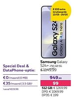 Promoties Samsung galaxy s24+ 256 gb 5g - Samsung - Geldig van 13/02/2024 tot 31/07/2024 bij Proximus