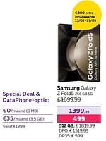 Promoties Samsung galaxy z fold5 256 gb 5g - Samsung - Geldig van 13/02/2024 tot 31/07/2024 bij Proximus