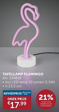 Tafellamp flamingo-Huismerk - Zelfbouwmarkt