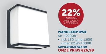 Promoties Wandlamp ip54 - Huismerk - Zelfbouwmarkt - Geldig van 21/05/2024 tot 17/06/2024 bij Zelfbouwmarkt