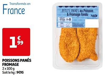 Promoties Poissons panés fromage - Huismerk - Auchan - Geldig van 22/05/2024 tot 27/05/2024 bij Auchan
