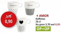 Amor koffietas-Huismerk - Weba