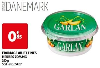 Promoties Fromage ail et fines herbes - Garlan - Geldig van 22/05/2024 tot 27/05/2024 bij Auchan