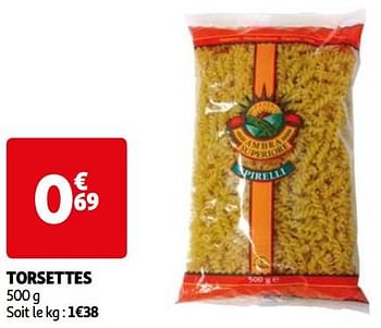 Promoties Torsettes - Huismerk - Auchan - Geldig van 22/05/2024 tot 27/05/2024 bij Auchan