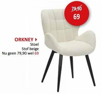 Promoties Orkney stoel - Huismerk - Weba - Geldig van 17/05/2024 tot 27/06/2024 bij Weba
