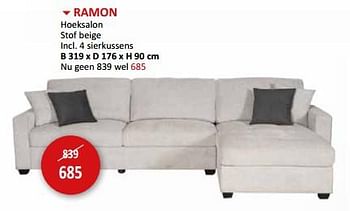 Promoties Ramon hoeksalon - Huismerk - Weba - Geldig van 17/05/2024 tot 27/06/2024 bij Weba