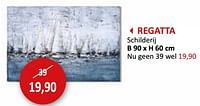 Promoties Regatta schilderij - Huismerk - Weba - Geldig van 17/05/2024 tot 27/06/2024 bij Weba