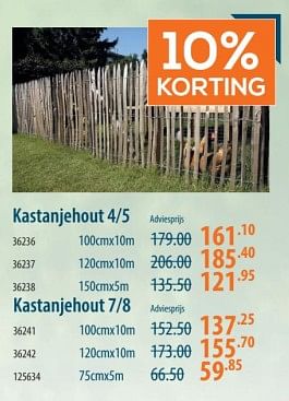 Promoties Kastanjehout - Huismerk - Cevo - Geldig van 16/05/2024 tot 05/06/2024 bij Cevo Market