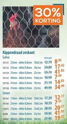 Promoties Kippendraad zeskant galva - Huismerk - Cevo - Geldig van 16/05/2024 tot 05/06/2024 bij Cevo Market