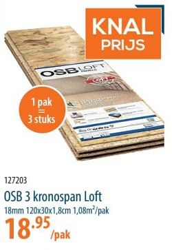 Promoties Osb 3 kronospan loft - Storke - Geldig van 16/05/2024 tot 05/06/2024 bij Cevo Market