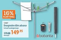 Promoties Droogmolen advance - Brabantia - Geldig van 16/05/2024 tot 05/06/2024 bij Cevo Market