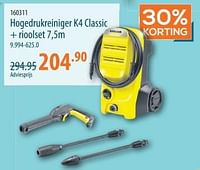 Promoties Kärcher Hogedrukreiniger k4 classic + rioolset - Kärcher - Geldig van 16/05/2024 tot 05/06/2024 bij Cevo Market