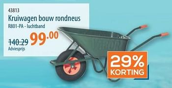 Promoties Kruiwagen bouw rondneus r801-pa - Vabor - Geldig van 16/05/2024 tot 05/06/2024 bij Cevo Market