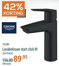 Lavabokraan start click m-Grohe