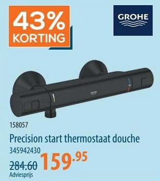 Promoties Precision start thermostaat douche - Grohe - Geldig van 16/05/2024 tot 05/06/2024 bij Cevo Market
