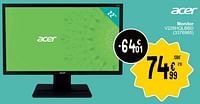 Promoties Acer monitor v226hqlbbd - Acer - Geldig van 21/05/2024 tot 03/06/2024 bij Cora