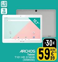 Promoties Archos tablet t101 hd 2-16gb - Archos - Geldig van 21/05/2024 tot 03/06/2024 bij Cora