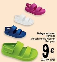 Promoties Baby sandalen spout - Huismerk - Cora - Geldig van 21/05/2024 tot 03/06/2024 bij Cora