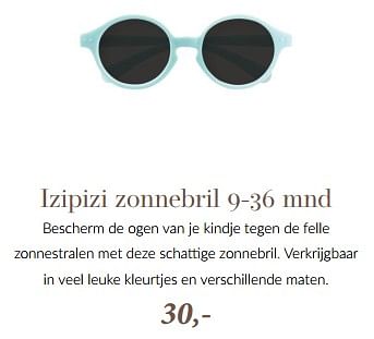 Promoties Izipizi zonnebril - Izipizi - Geldig van 17/05/2024 tot 26/05/2024 bij BabyPark