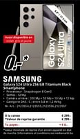 Promotions Samsung galaxy s24 ultra 256 gb titanium black smartphone - Samsung - Valide de 20/05/2024 à 02/06/2024 chez Media Markt