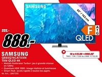 Promotions Samsung qe65q74catxxn télé qled 4k - Samsung - Valide de 20/05/2024 à 02/06/2024 chez Media Markt