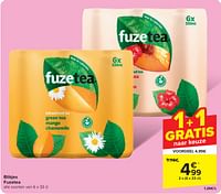 Promoties Blikjes fuzetea - FuzeTea - Geldig van 22/05/2024 tot 25/05/2024 bij Carrefour